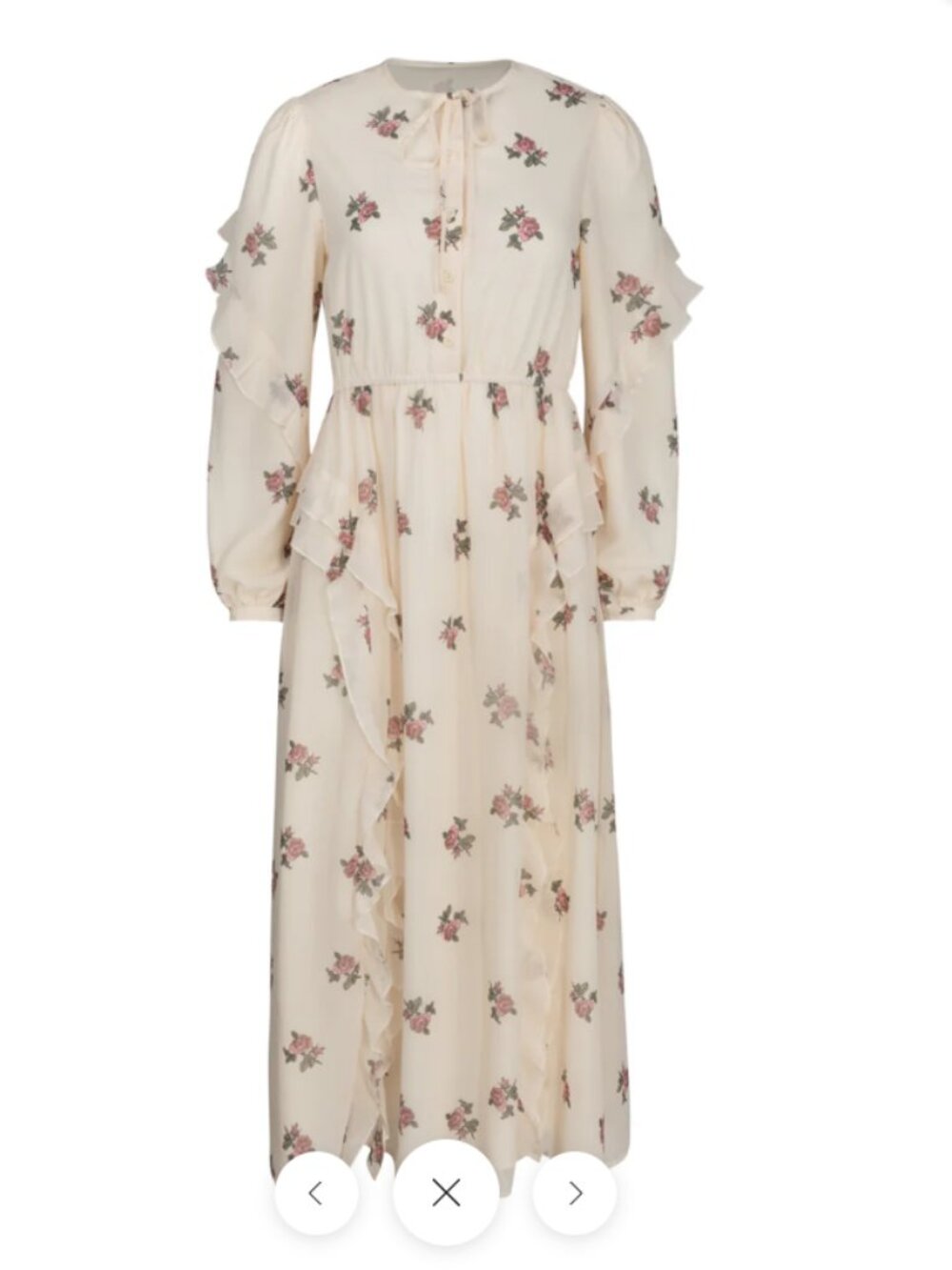BRAND NEW WITH TAG- Junee Ruffle Neck Tie Dress